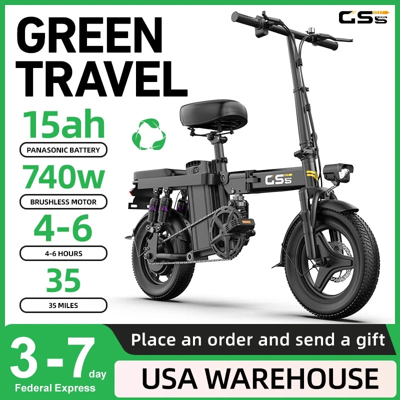 UPlee Folding Fat Tire Electric Bike