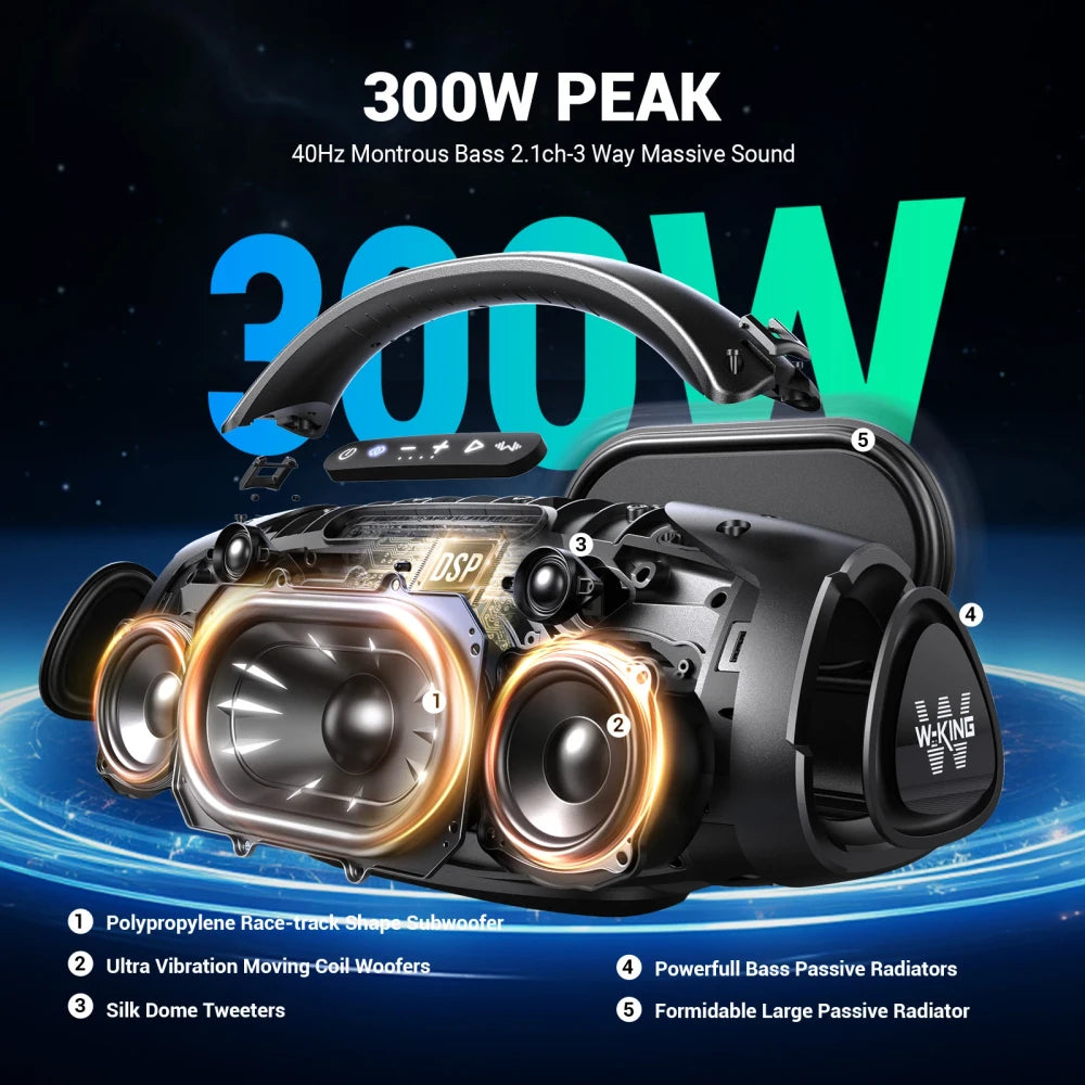 W-KING Portable Outdoor Party Speaker
