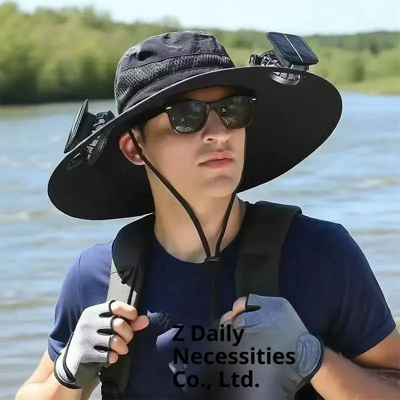 Solar Powered Cooling Bucket Hat