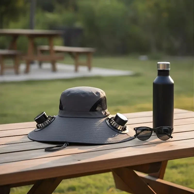 Solar Powered Cooling Bucket Hat