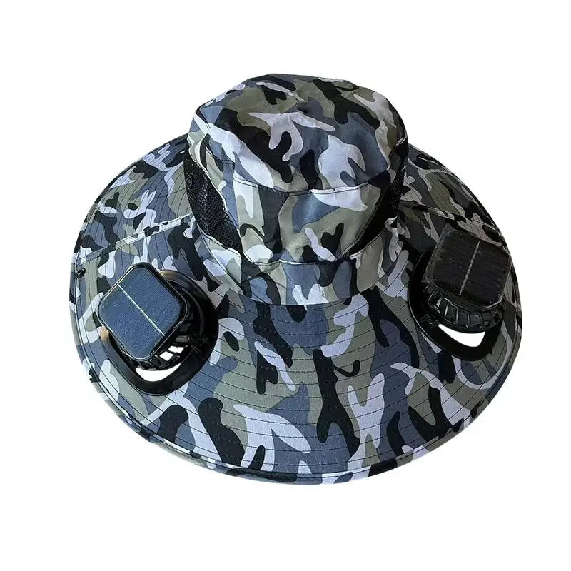 Solar Powered Cooling Bucket Hat