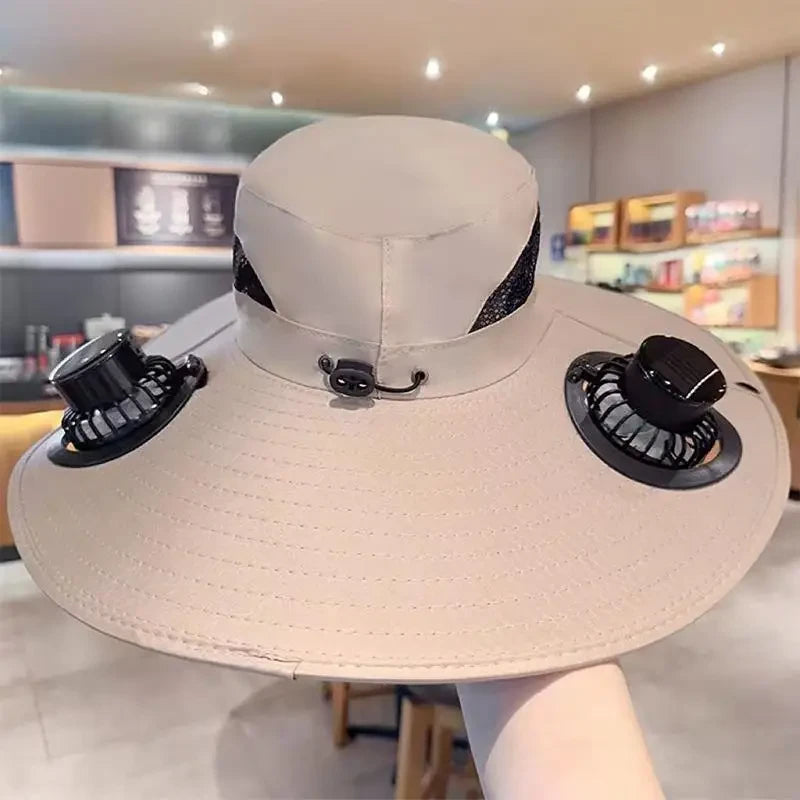 Solar Powered Cooling Bucket Hat