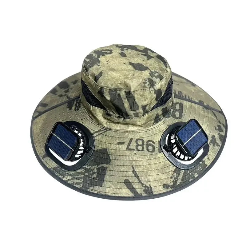 Solar Powered Cooling Bucket Hat