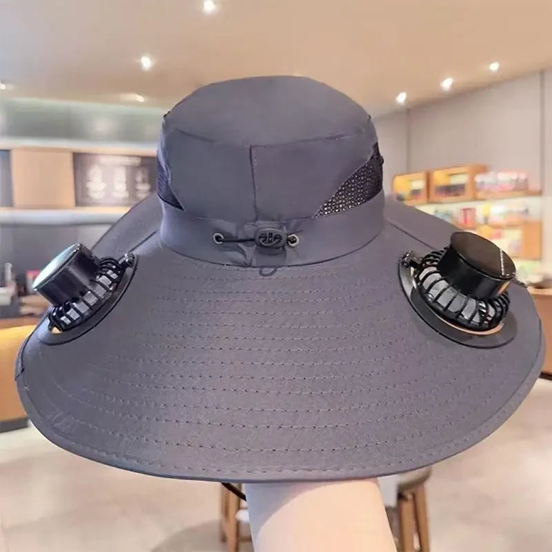 Solar Powered Cooling Bucket Hat