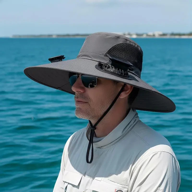 Solar Powered Cooling Bucket Hat
