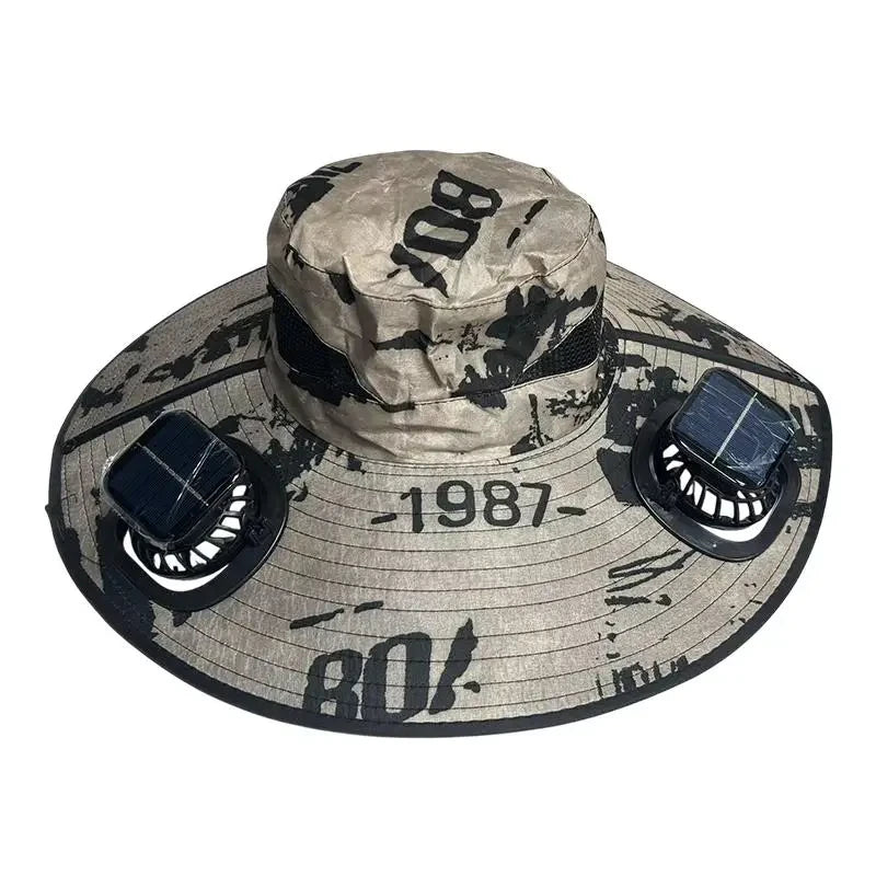 Solar Powered Cooling Bucket Hat