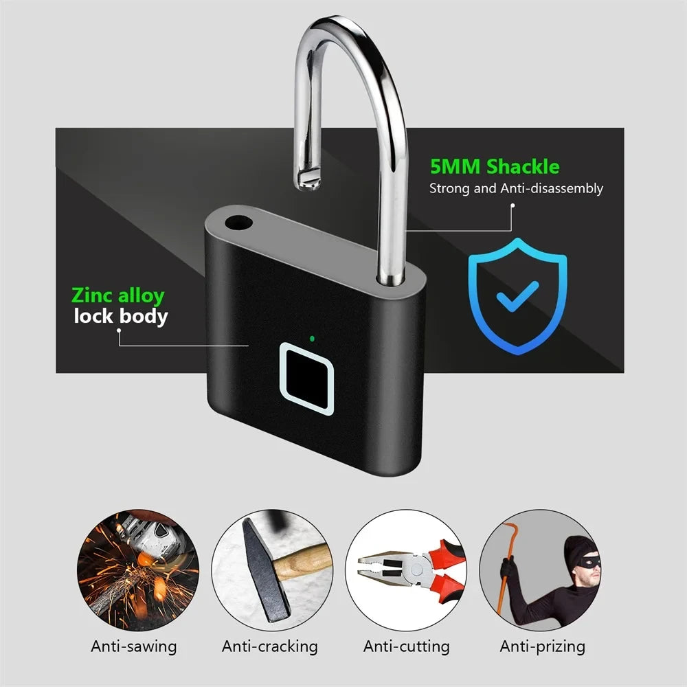 Fingerprint Keyless Smart Padlock