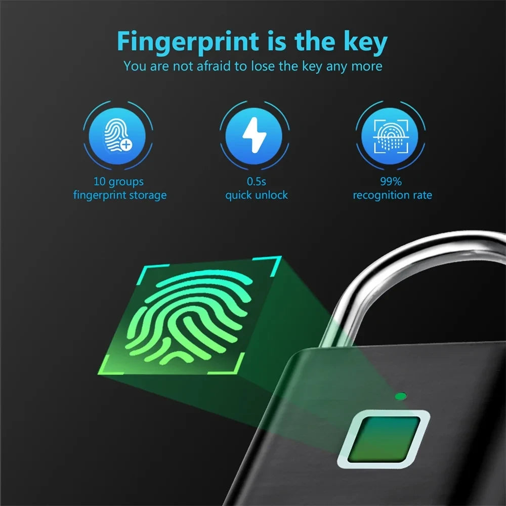 Fingerprint Keyless Smart Padlock