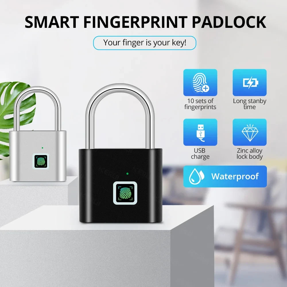 Fingerprint Keyless Smart Padlock