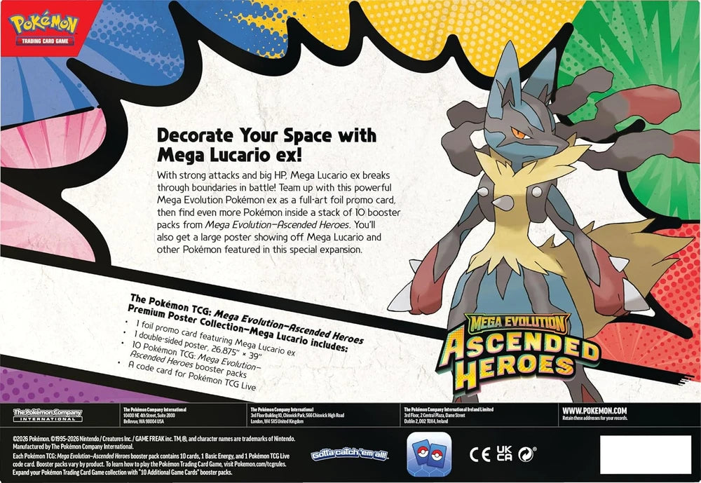 Pokemon Mega Lucario Poster Collection